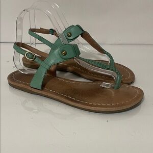 Elegant Green Women's Sandals